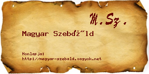 Magyar Szebáld névjegykártya